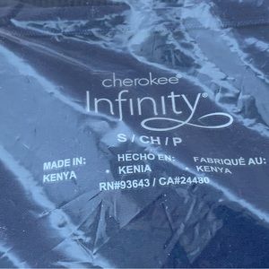 Cherokee scrub set. Infinity. Navy blue. Still in packaging.